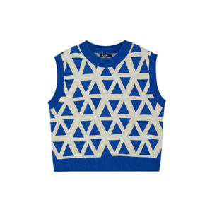 [랩]삼각패턴 오버핏 니트베스트(AQ4KVA24)