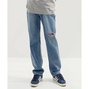 [플랙진] 남성 스티즈 일자와이드 데님 PJTO5SZT855