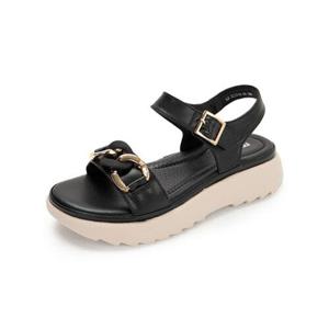 [무크] 여성 체인장식 캐주얼 샌들 4CM(516522513)