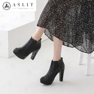 [애슬릿] 여성 데일리 스티치 가보시 힐 앵클 부츠