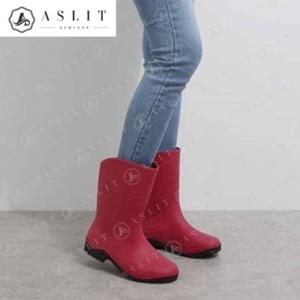 [애슬릿] 여성 젤리 웨스턴 앵클 레인 부츠 여름 장화
