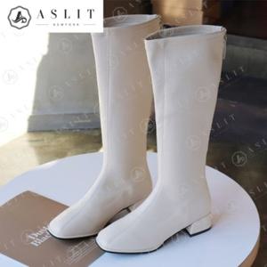 [애슬릿] 라인 스퀘어 여성 스판 삭스 지퍼 롱 부츠