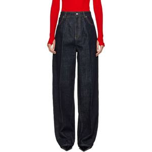 25 FW 빅토리아베컴 여성 네이비 하이라이즈 데님 진 252784F069004