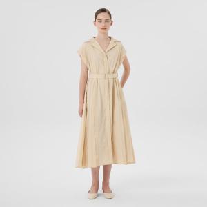 [라인어디션]오픈카라 사이드 플리츠 롱원피스 (NWOPNG07)