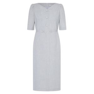 [라인어디션]V넥 H라인 미디 원피스 (NCOPNG70)