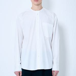 25 FW MM6 메종 마르지엘라 리무버블 카라 코튼 포켓 셔츠 화이트 SH0DT0020 M35152 100