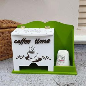 커피정리함 커피타임 그린