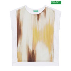 베네통 Unique print sleeveless 3F_3EERD105X_YE