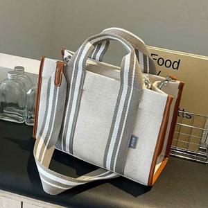 URB751 사각 패브릭 웨빙 여성 캐주얼 숄더백 토트백 여자숄더백 여자토트백 여성토트크로스백 여자예쁜가방 여자데일리백