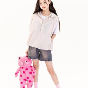 애플핑크 HC06 아노락 후드 베스트 APV0U301GSP