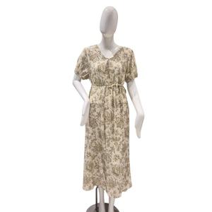 [파파야]벨티드 프린트 원피스(PNPROP061B)