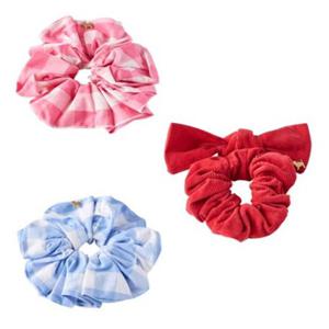 [블루독8-키즈] 택1 핑크 깅엄체크스크런치 곱창 머리끈 고무줄 헤어 악세사리 세돌선물 초등 25A1987151