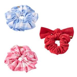 [블루독8-키즈] 택1 블루 깅엄체크스크런치 곱창 머리끈 고무줄 헤어 악세사리 세돌선물 초등 25A1987152