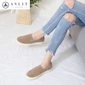 [애슬릿] 국내생산 털 안감 방한 통굽 슬립온