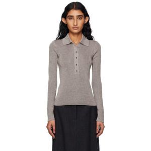 25 FW 아페쎄 여성 그레이 밀라 폴로 셔츠 252252F108005