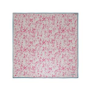 [엘러브] 샤넬 VIP 기프트 플라워 패턴 스퀘어 스카프 화이트/핑크 5ET1130