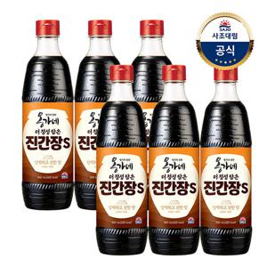 [사조대림] 옹가네 더정성담은 진간장S 840ml x 6개