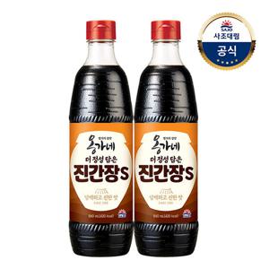 [사조대림] 옹가네 더정성담은 진간장S 840ml x 2개
