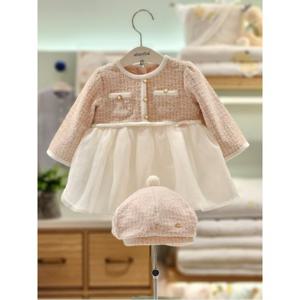 압소바 HK(예쁜아가선물)로우원피스 베레모세트(25년가을신상) (A2525110A)