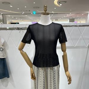 [밸리걸] 글리터 시스루 티셔츠 607220