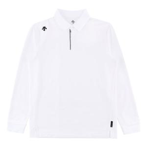 데상트 터프 긴팔 폴로 셔츠 SP323UPL81WHT