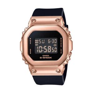지샥 GM-S5600PG-1 메탈 스퀘어 로즈골드 블랙 남녀공용 전자 시
