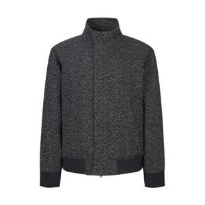 [지이크]텍스쳐 집업 블루종 블랙 (PHMAX6016)