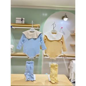 압소바HM (쌍둥이선물)데이지바디슈트 2종세트(25년가을상품) (M1A2510617)