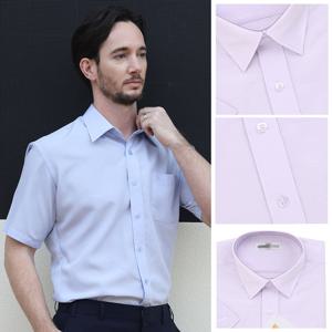 남자 국산 레귤러 모달 반팔 와이셔츠 SJ-SHH-S652