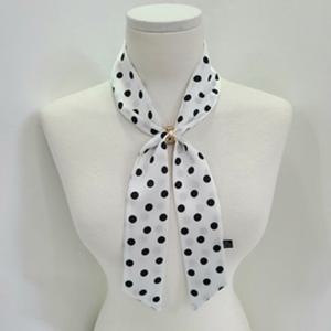 [애슬릿] 데일리 여성 물방울 쁘띠 트윌리 미니 스카프