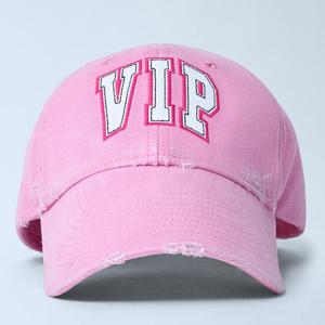 25 FW 발렌시아가 VIP 엠브로이드 디스트레스트 베이스볼 캡 핑크 837021 410B2 2014