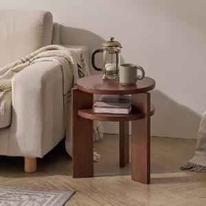 나무뜰 우디 원목 스툴 사이드 테이블 침대 협탁 VNM078C