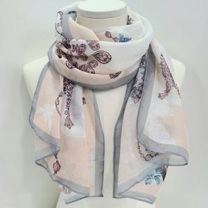 [애슬릿] 여성 중세풍 패턴 롱 얇은 스카프 머플러