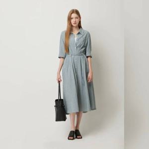 [시슬리]플로라 스트라이프 셔츠 원피스 SAOP1541