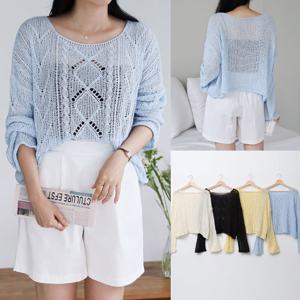 나야홍 / 위쉬몰 BN 시스루보트넥그물니트(U904H507) 빅사이즈