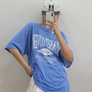 나야홍 / 아이우먼 씨사이드빈티지티셔츠 GBU882M507 빅사이즈