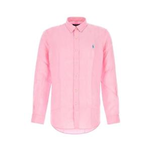 POLO RALPH LAUREN 형광 핑크 리넨 셔츠 710968915 002