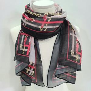 [애슬릿] 여성 봄 가을 벨트 체인 롱 스카프 머플러