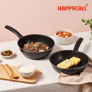 [본사직영] 해피콜 트윈쿡 IH 인덕션 2P 세트 (24cm 프라이팬 + 24cm 궁중팬)