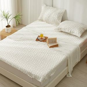 [르헤브] 쿠어스 듀라론 3중직 냉감 고정밴드 여름 패드 KK 180x210