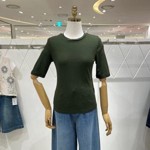 [밸리걸] 슬림 라운드 티셔츠 911806