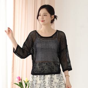 [웬디즈갤러리]이블샵 스카시 시스루 니트 /여름 데일리 휴가 RKN151