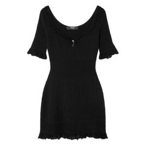 25 FW 베르사체 메두사 세이프티 핀 골지 니트 미니 드레스 10208121A14744 TP440485588