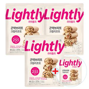 라이틀리 곤약브리또 크림리조또 500g(125g 4입) x 3개+1개