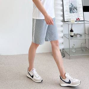 GAA M501M 커플남자2줄5부트레이닝반바지 남자하의 남성하의 여성하의 여자하의 남녀공용 공용하의 커플바지 커플하의 트레이닝하의 트레이닝바지