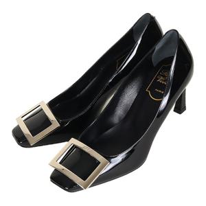 로저비비에 25FW 여성 버클 트럼펫 펌프스 70mm 블랙 RVW40015280 D1P B999