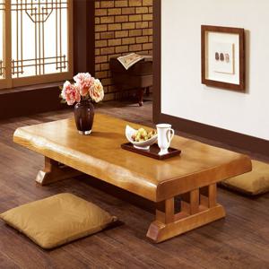 마루엔개비 종가 통판 좌식테이블 150사이즈 통원목좌탁