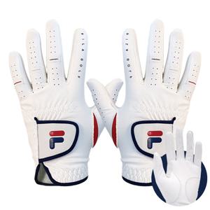 FILA 휠라골프 남여공용 프리미엄 스킨핏 반양피 양손 골프장갑