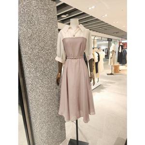 JIGOTT 지고트  [배색 플레어 원피스] JR8E0OP133