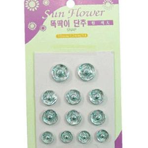 한양산업 똑딱이단추(원색 대) 단추 와이셔처 단추